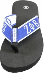 View Buying Options For The Zeta Phi Beta Flip Flops In Draw String Shoe Bag