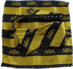 View Buying Options For The Alpha Phi Alpha Striped Mens Bow Tie & Handkerchief Set