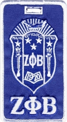View Buying Options For The Zeta Phi Beta Crest Luggage Tag