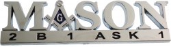 View Buying Options For The Mason Chrome Cut Out Car Emblem