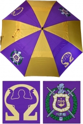 View Buying Options For The Omega Psi Phi Wind Resistant Auto Open Jumbo Umbrella