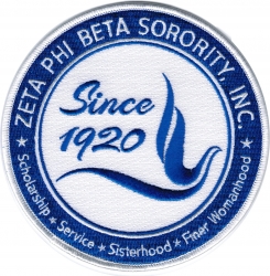 View Buying Options For The Zeta Phi Beta Crest Round Embroidered Iron-On Patch
