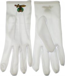 View Buying Options For The Shriner Emblem Mens Ritual Gloves