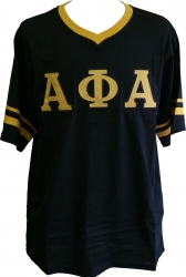 View Buying Options For The Buffalo Dallas Alpha Phi Alpha Striped V-Neck T-Shirt