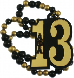 View Buying Options For The Alpha Phi Alpha Wood Color Bead Tiki Line #13 Medallion