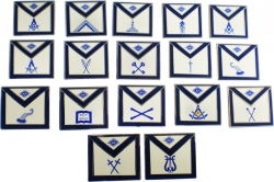 View Buying Options For The Masonic Apron Lodge Officer Lapel Pin Set [Pre-Pack]