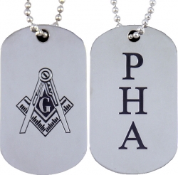 View Buying Options For The Prince Hall Mason Double Sided Dog Tag