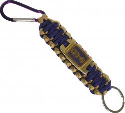 View Buying Options For The Omega Psi Phi Paracord Survival Key Chain w/Carabiner/Split Hook