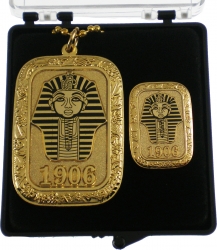 View Buying Options For The Alpha Phi Alpha Gold Slab Dog Tag & Lapel Pin Set