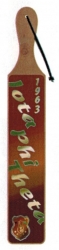View Buying Options For The Iota Phi Theta Acrylic Topped Script Wood Paddle
