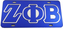 View Buying Options For The Zeta Phi Beta Inlaid Mirror License Plate