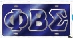 View Buying Options For The Phi Beta Sigma Outlined Mirror License Plate