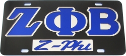 View Buying Options For The Zeta Phi Beta Z-Phi Mirror Insert Car Tag License Plate
