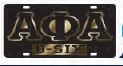 View Buying Options For The Alpha Phi Alpha O-Six Mirror Insert Car Tag License Plate