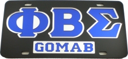 View Buying Options For The Phi Beta Sigma GOMAB Mirror Insert Car Tag License Plate