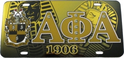 View Buying Options For The Alpha Phi Alpha Printed Crest License Plate