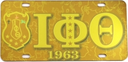 View Buying Options For The Iota Phi Theta Printed Crest License Plate