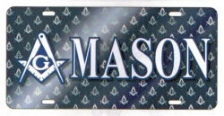 View Buying Options For The Mason Printed Crest License Plate
