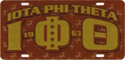 View Buying Options For The Iota Phi Theta Printed Founder License Plate