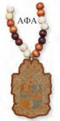 View Buying Options For The Alpha Phi Alpha Wood Bead Tiki Crest Laser Engraved Medallion