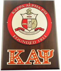 View Buying Options For The Kappa Alpha Psi Circle Crest Acrylic Topped Wood Wall Plaque