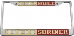 View Buying Options For The Daughters of Isis + Shriner Split License Plate Frame