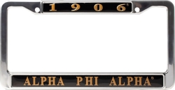 View Buying Options For The Alpha Phi Alpha 1906 Metal License Frame