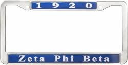 View Buying Options For The Zeta Phi Beta 1920 Metal License Frame
