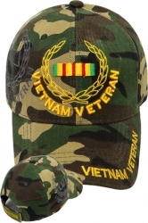 View Buying Options For The Vietnam Veteran Leaf Ribbon Shadow Mens Cap