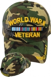 View Buying Options For The World War II Veteran Ribbon Shadow Mens Cap