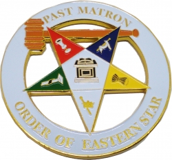 View Buying Options For The Eastern Star Past Matron Cut Out Heavy Weight Car Emblem