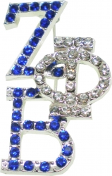 View Buying Options For The Zeta Phi Beta Crystal Overlap Letters Pin