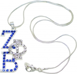 View Buying Options For The Zeta Phi Beta Overlap Letters Pendant with Necklace