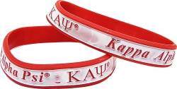View Buying Options For The Kappa Alpha Psi 2-Tone Color Silicone Bracelet [Pre-Pack]
