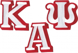 View Buying Options For The Kappa Alpha Psi Individual Letter Iron-On Patch Set