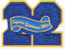 View Buying Options For The Sigma Gamma Rho 22 Founded Year Chenille Felt Sew-On Patch