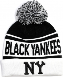 View Buying Options For The Big Boy New York Black Yankees S245 Beanie With Ball