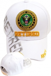 View Buying Options For The Army Retired Text Shadow Mens Cap