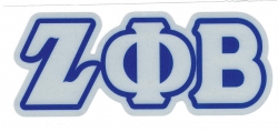 View Buying Options For The Zeta Phi Beta Reflective Decal Letters Sticker