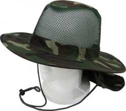 View Buying Options For The Plain Flap Mesh Mens Boonie Hat