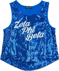 View Buying Options For The Big Boy Zeta Phi Beta Divine 9 Sequins Tank Top