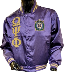 View Buying Options For The Buffalo Dallas Omega Psi Phi Satin Jacket