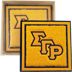 View Buying Options For The Sigma Gamma Rho Chenille Drink Coaster Set [Pre-Pack]