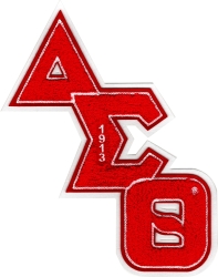 View Buying Options For The Delta Sigma Theta Diagonal Letter Chenille Sew-On Patch