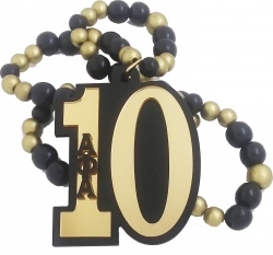View Buying Options For The Alpha Phi Alpha Wood Color Bead Tiki Line #10 Medallion
