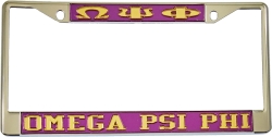 View Buying Options For The Omega Psi Phi Classic License Plate Frame