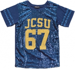 View Buying Options For The Big Boy Johnson C. Smith Golden Bulls S2 Ladies Sequins Tee