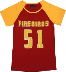 View Buying Options For The Big Boy District of Columbia Firebirds Ladies Sequins Patch Tee