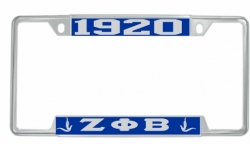 View Buying Options For The Zeta Phi Beta 1920 Doves License Plate Frame