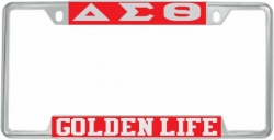 View Buying Options For The Delta Sigma Theta Golden Life License Plate Frame